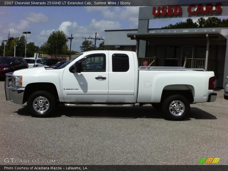 Summit White / Ebony 2007 Chevrolet Silverado 2500HD LT Extended Cab