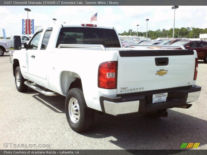 Summit White / Ebony 2007 Chevrolet Silverado 2500HD LT Extended Cab