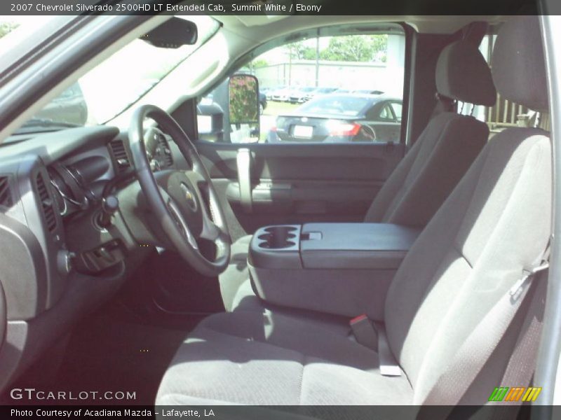 Summit White / Ebony 2007 Chevrolet Silverado 2500HD LT Extended Cab