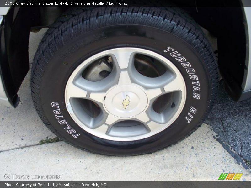 Silverstone Metallic / Light Gray 2006 Chevrolet TrailBlazer LS 4x4