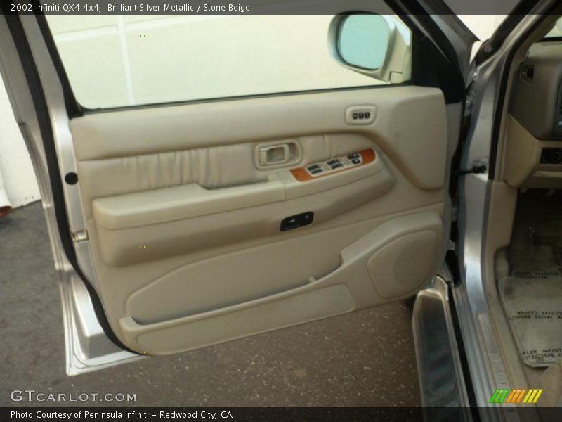 Brilliant Silver Metallic / Stone Beige 2002 Infiniti QX4 4x4
