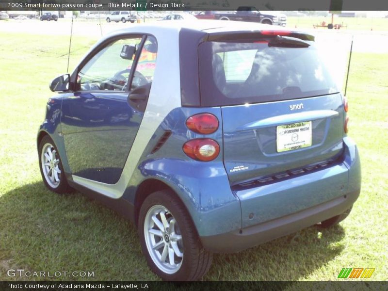 Blue Metallic / Design Black 2009 Smart fortwo passion coupe