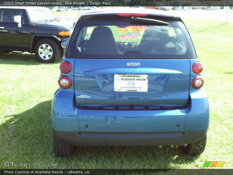 Blue Metallic / Design Black 2009 Smart fortwo passion coupe