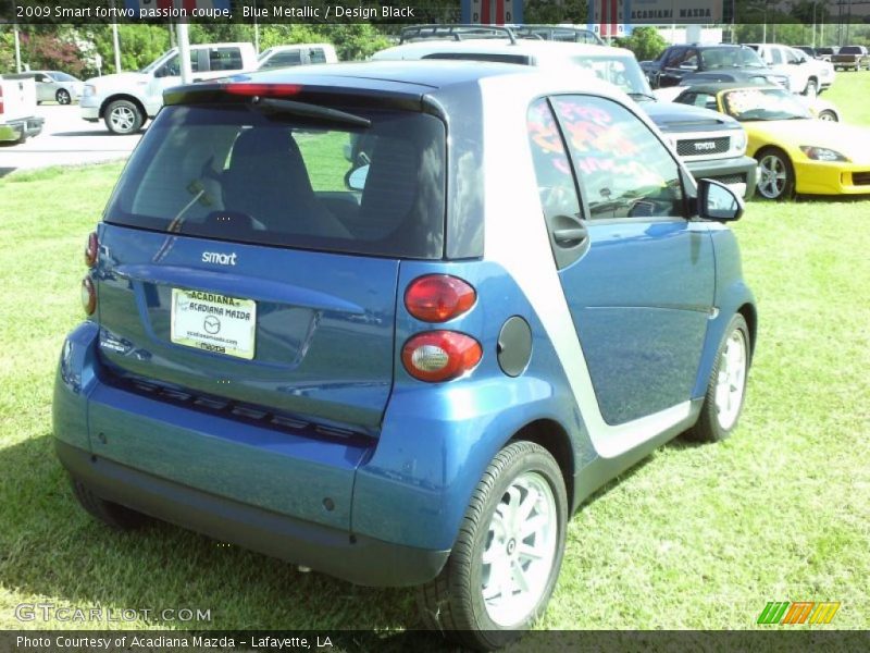 Blue Metallic / Design Black 2009 Smart fortwo passion coupe