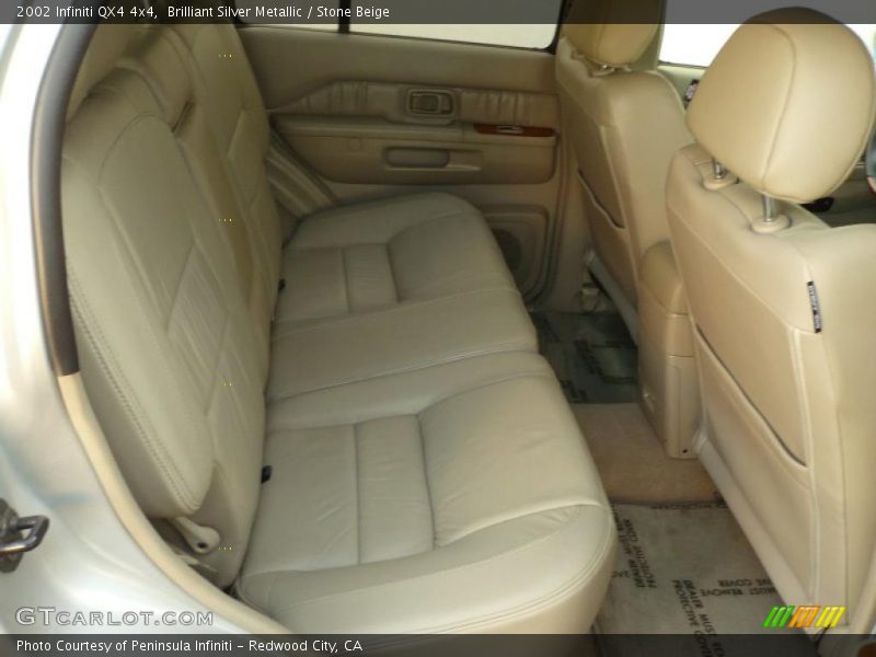 Brilliant Silver Metallic / Stone Beige 2002 Infiniti QX4 4x4