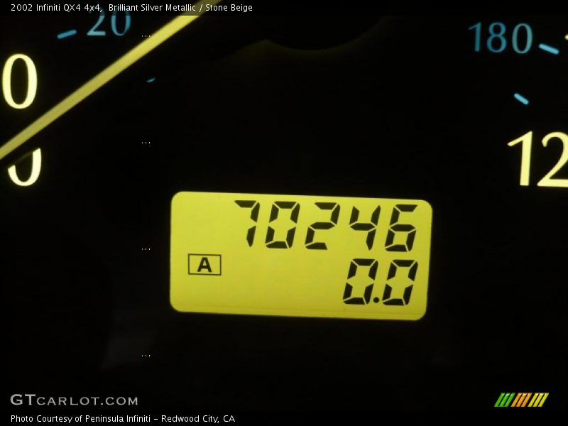 Brilliant Silver Metallic / Stone Beige 2002 Infiniti QX4 4x4