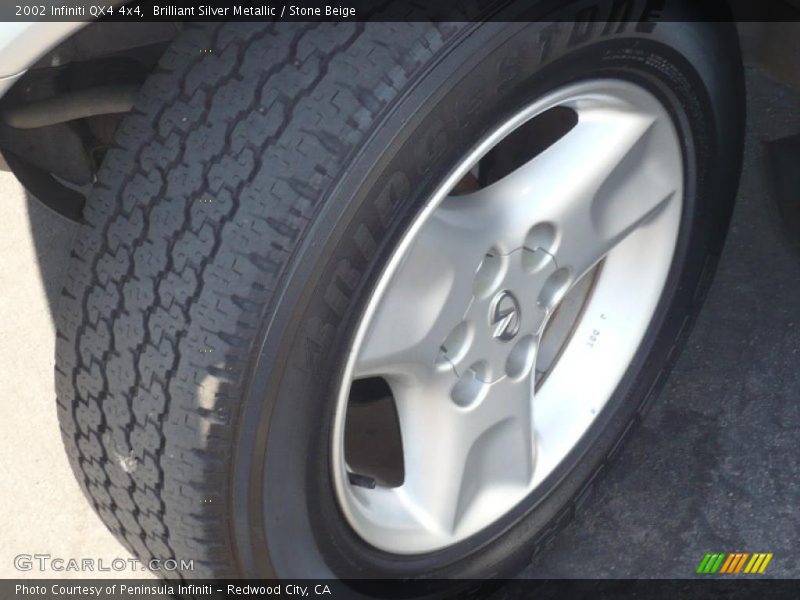 Brilliant Silver Metallic / Stone Beige 2002 Infiniti QX4 4x4