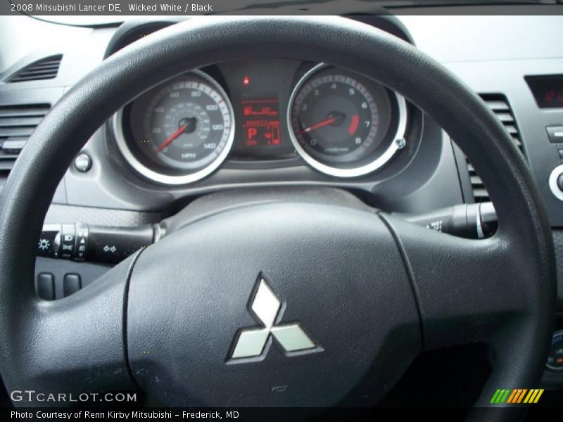 Wicked White / Black 2008 Mitsubishi Lancer DE