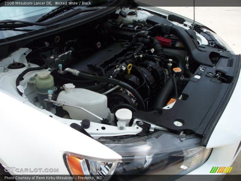 Wicked White / Black 2008 Mitsubishi Lancer DE