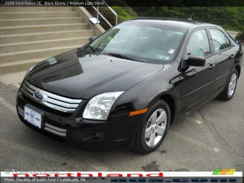 Black Ebony / Medium Light Stone 2008 Ford Fusion SE