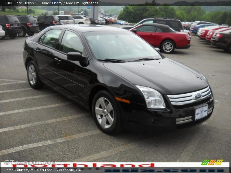 Black Ebony / Medium Light Stone 2008 Ford Fusion SE