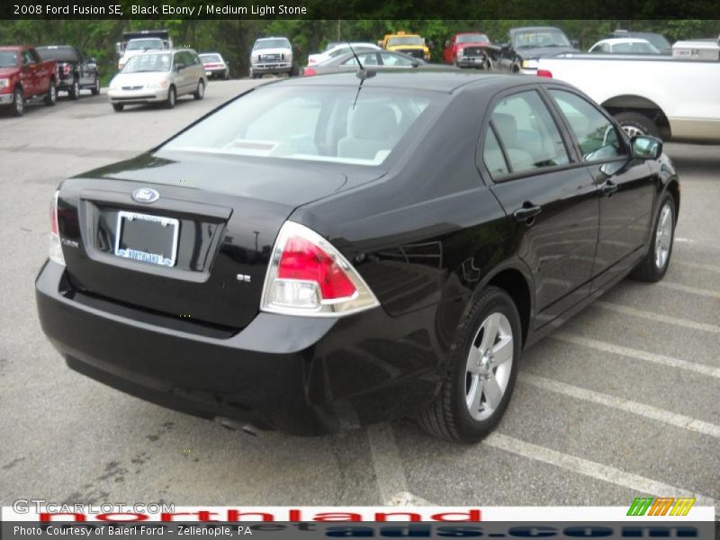 Black Ebony / Medium Light Stone 2008 Ford Fusion SE