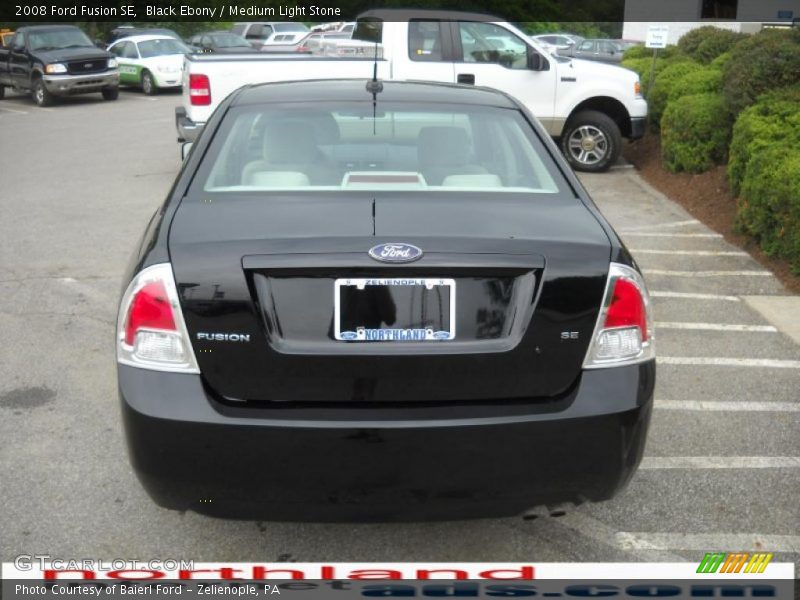 Black Ebony / Medium Light Stone 2008 Ford Fusion SE