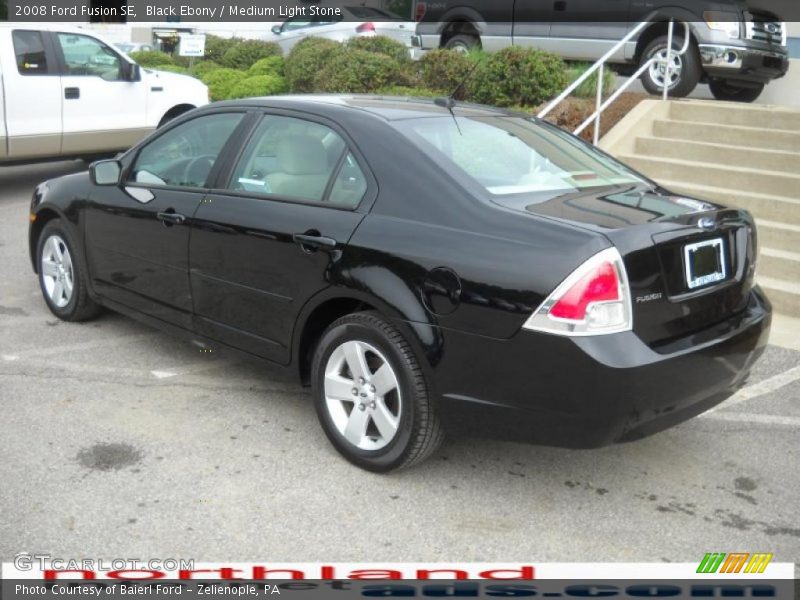 Black Ebony / Medium Light Stone 2008 Ford Fusion SE