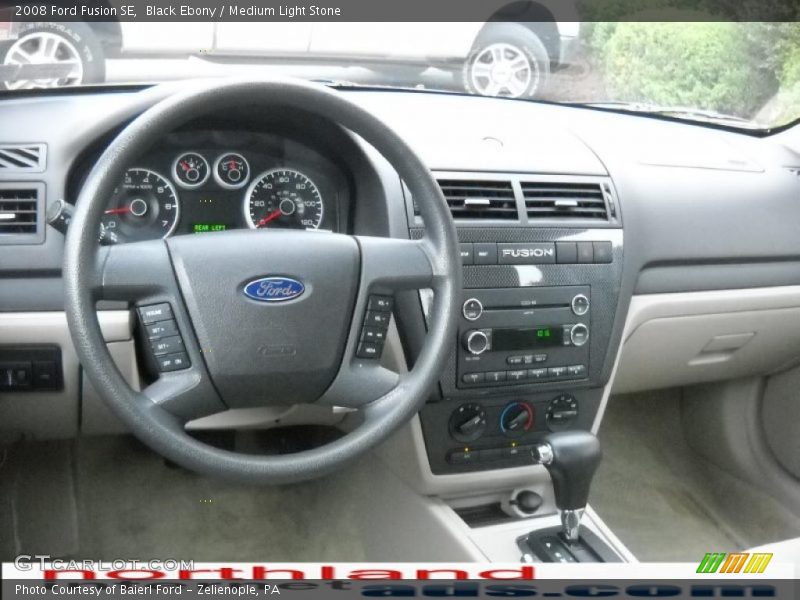 Black Ebony / Medium Light Stone 2008 Ford Fusion SE