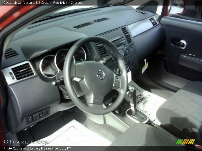 Red Brick / Charcoal 2011 Nissan Versa 1.8 S Sedan