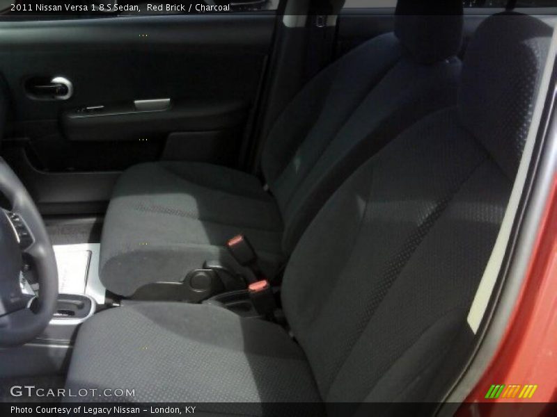 Red Brick / Charcoal 2011 Nissan Versa 1.8 S Sedan