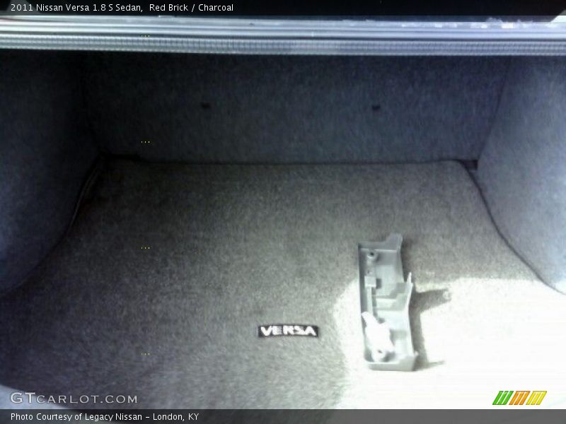 Red Brick / Charcoal 2011 Nissan Versa 1.8 S Sedan