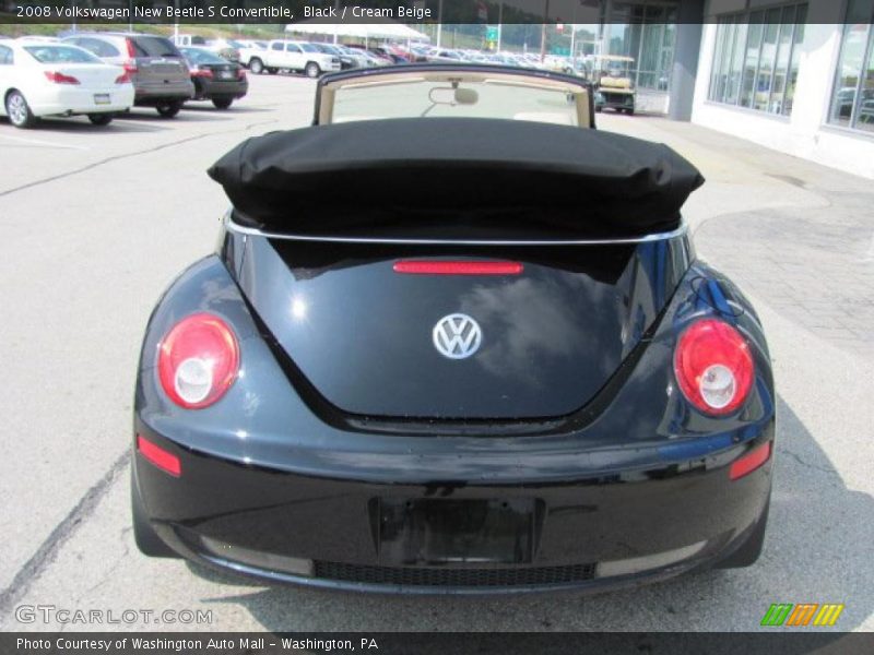 Black / Cream Beige 2008 Volkswagen New Beetle S Convertible