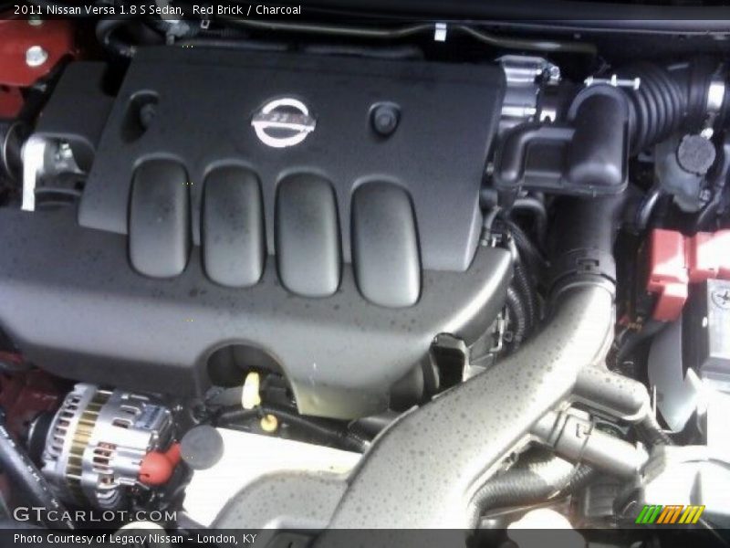 Red Brick / Charcoal 2011 Nissan Versa 1.8 S Sedan