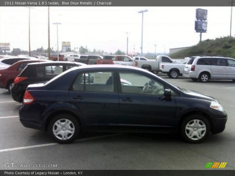 Blue Onyx Metallic / Charcoal 2011 Nissan Versa 1.8 S Sedan