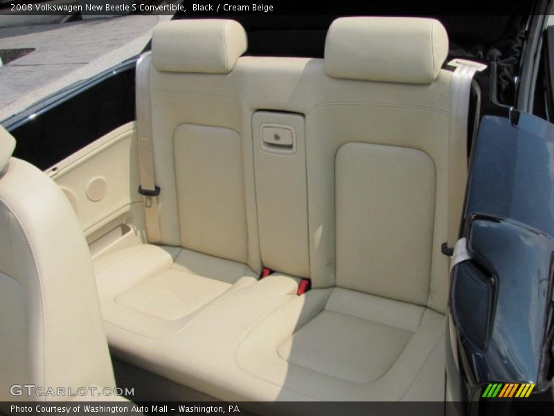 Black / Cream Beige 2008 Volkswagen New Beetle S Convertible