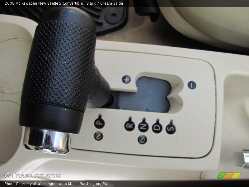 Black / Cream Beige 2008 Volkswagen New Beetle S Convertible