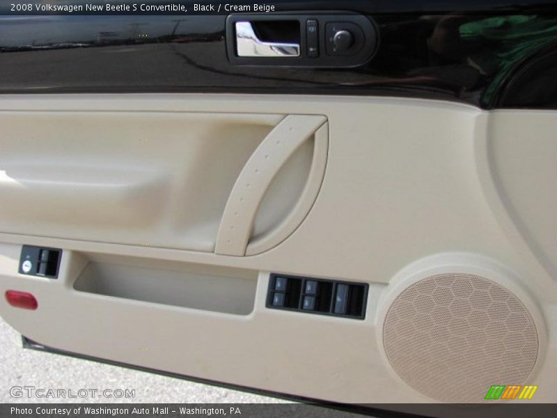 Black / Cream Beige 2008 Volkswagen New Beetle S Convertible