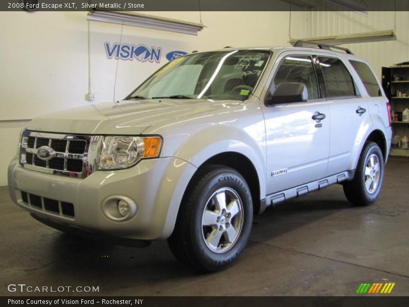 Silver Metallic / Stone 2008 Ford Escape XLT