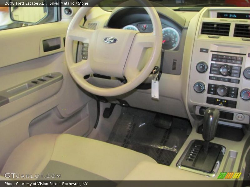Silver Metallic / Stone 2008 Ford Escape XLT