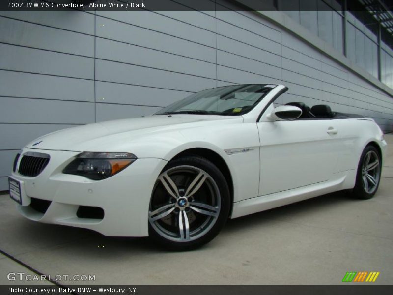 Alpine White / Black 2007 BMW M6 Convertible