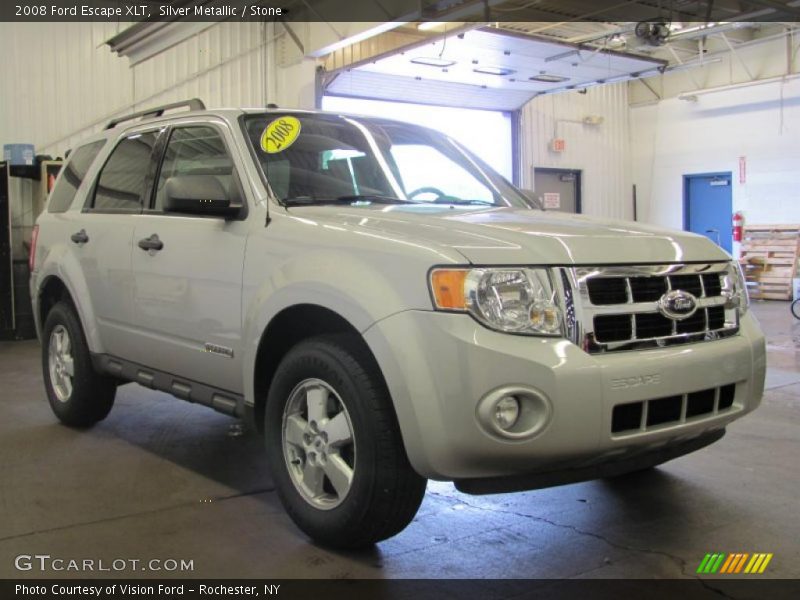 Silver Metallic / Stone 2008 Ford Escape XLT