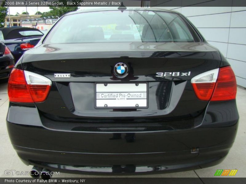 Black Sapphire Metallic / Black 2008 BMW 3 Series 328xi Sedan