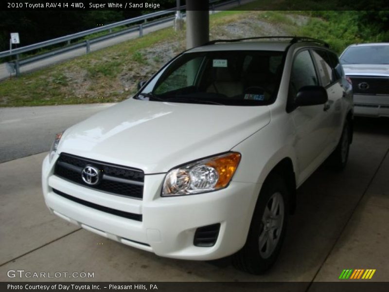 Super White / Sand Beige 2010 Toyota RAV4 I4 4WD
