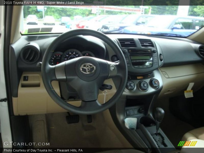Super White / Sand Beige 2010 Toyota RAV4 I4 4WD