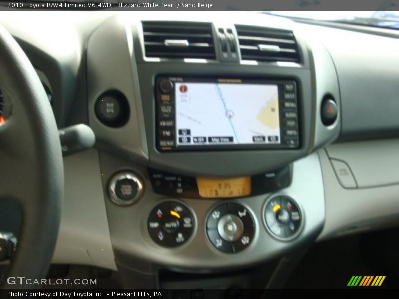 Blizzard White Pearl / Sand Beige 2010 Toyota RAV4 Limited V6 4WD