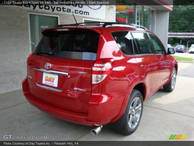 Barcelona Red Metallic / Dark Charcoal 2010 Toyota RAV4 Sport V6 4WD