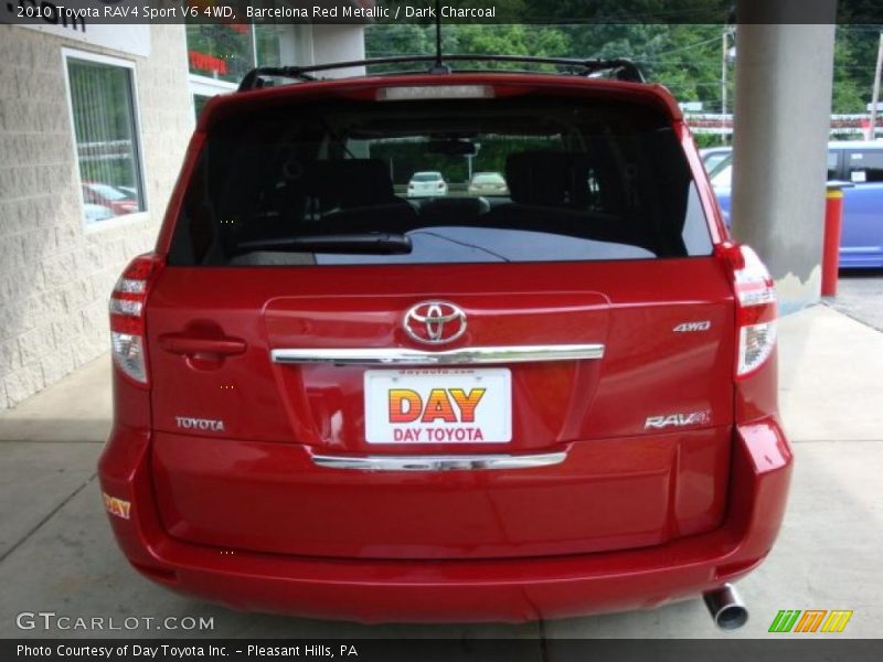 Barcelona Red Metallic / Dark Charcoal 2010 Toyota RAV4 Sport V6 4WD