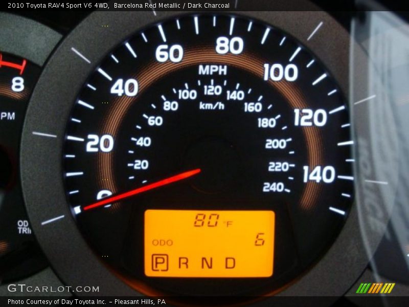 Barcelona Red Metallic / Dark Charcoal 2010 Toyota RAV4 Sport V6 4WD