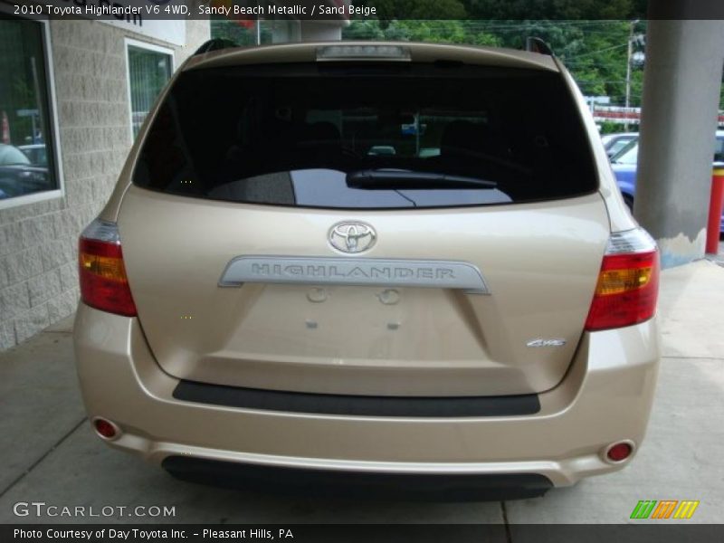 Sandy Beach Metallic / Sand Beige 2010 Toyota Highlander V6 4WD