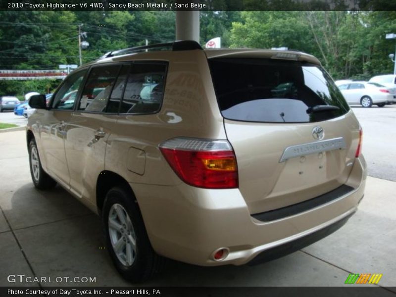 Sandy Beach Metallic / Sand Beige 2010 Toyota Highlander V6 4WD