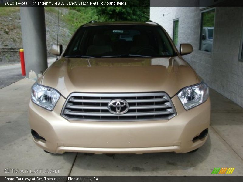 Sandy Beach Metallic / Sand Beige 2010 Toyota Highlander V6 4WD