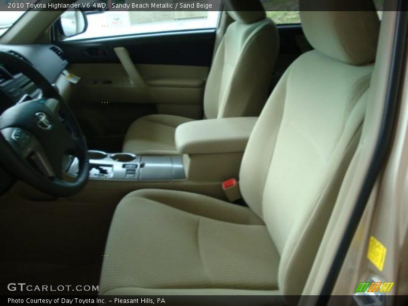 Sandy Beach Metallic / Sand Beige 2010 Toyota Highlander V6 4WD