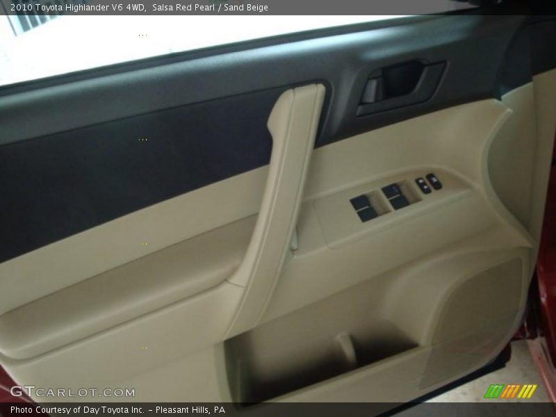 Salsa Red Pearl / Sand Beige 2010 Toyota Highlander V6 4WD
