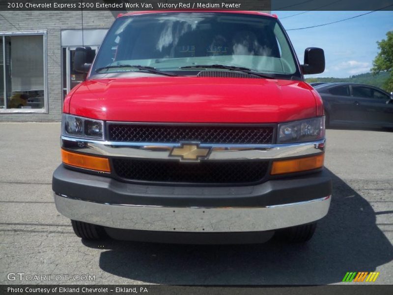 Victory Red / Medium Pewter 2010 Chevrolet Express 2500 Extended Work Van