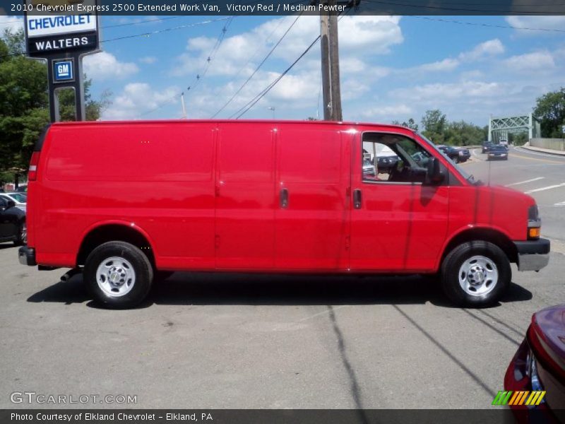 Victory Red / Medium Pewter 2010 Chevrolet Express 2500 Extended Work Van