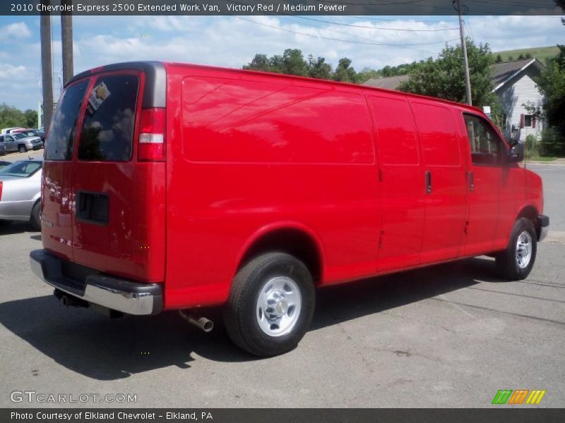 Victory Red / Medium Pewter 2010 Chevrolet Express 2500 Extended Work Van