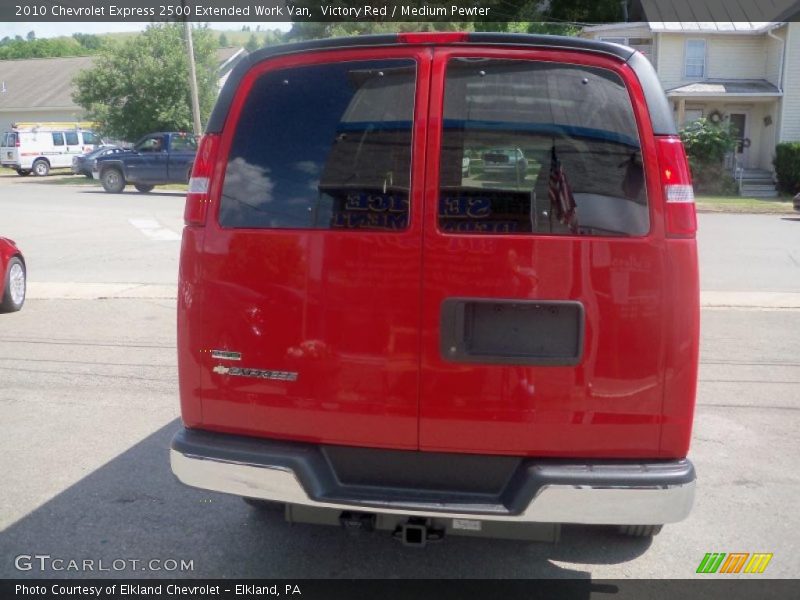 Victory Red / Medium Pewter 2010 Chevrolet Express 2500 Extended Work Van