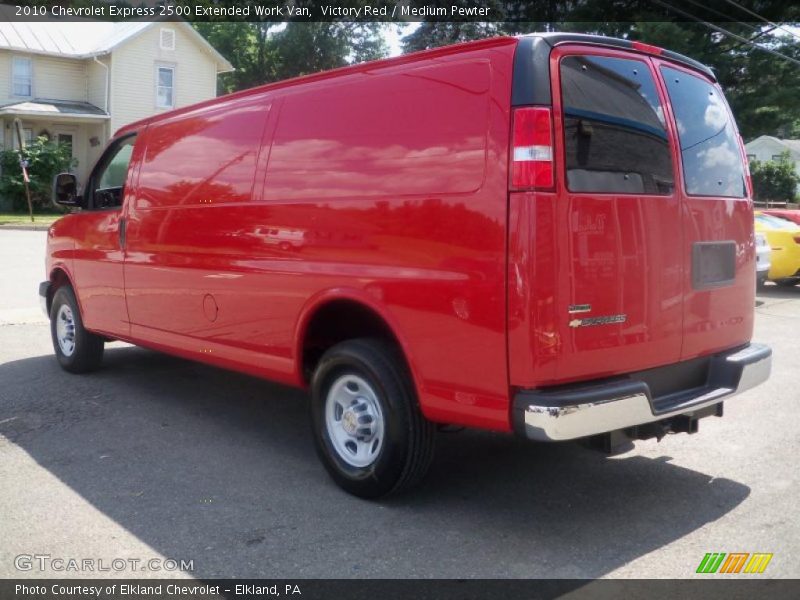 Victory Red / Medium Pewter 2010 Chevrolet Express 2500 Extended Work Van