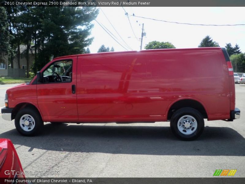 Victory Red / Medium Pewter 2010 Chevrolet Express 2500 Extended Work Van